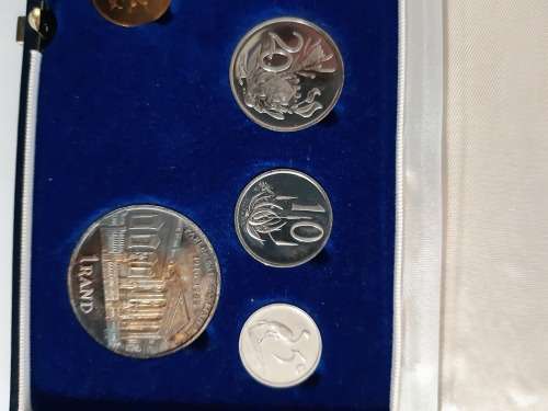 South African 1985 Proof Coin Set (SILVER) set in SA Mint box